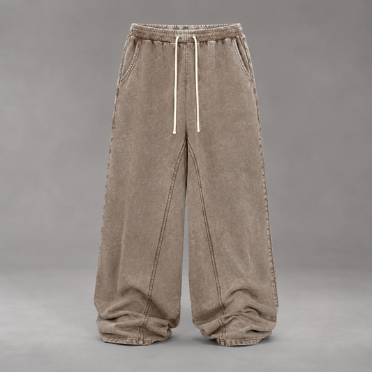 Washed Relaxed-Fit Jogger Pants
