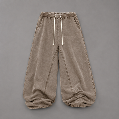 Washed Relaxed-Fit Jogger Pants