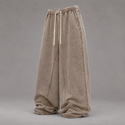 Washed Relaxed-Fit Jogger Pants