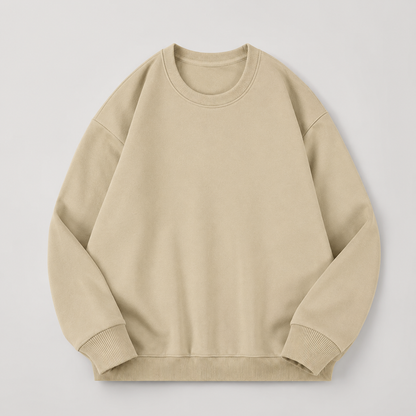 Sandstone Relaxed Crewneck Sweatshirt