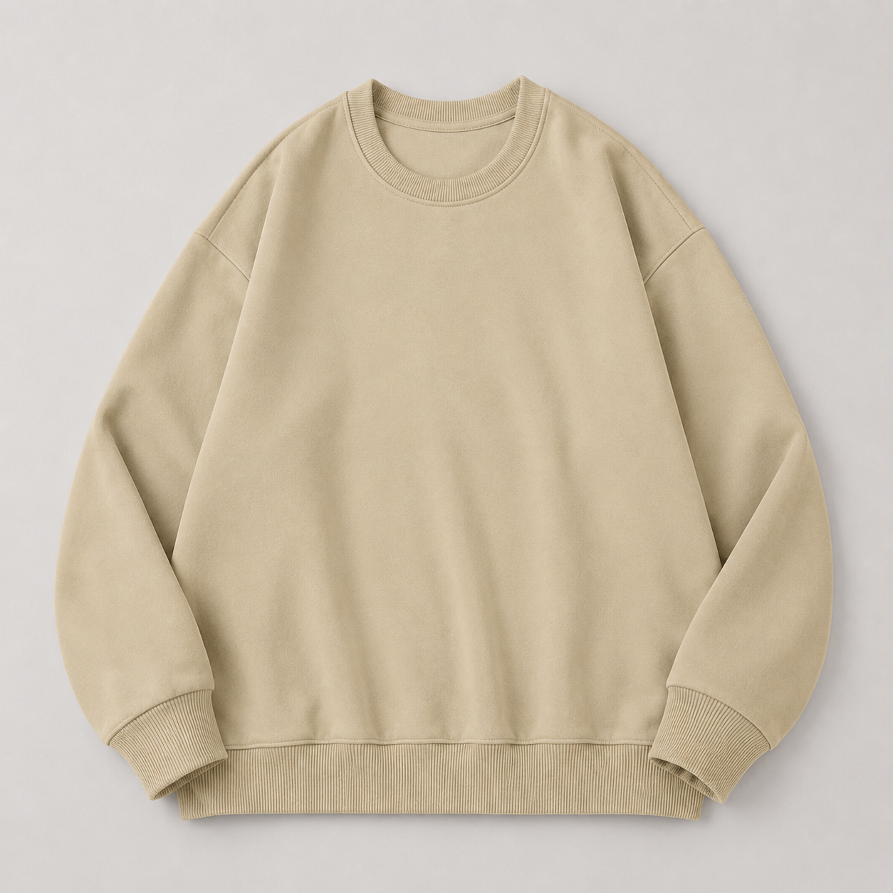 Sandstone Relaxed Crewneck Sweatshirt