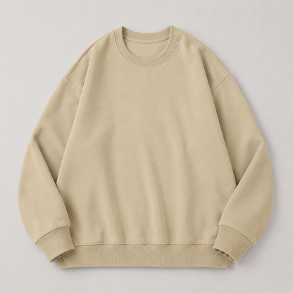 Sandstone Relaxed Crewneck Sweatshirt