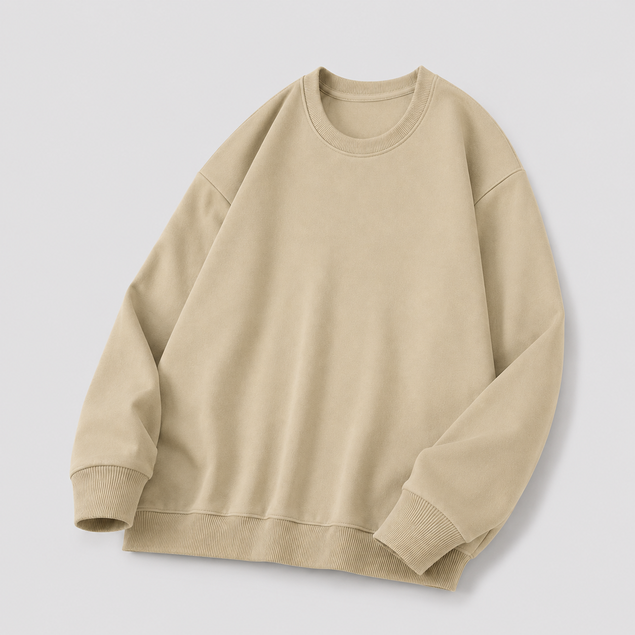 Sandstone Relaxed Crewneck Sweatshirt