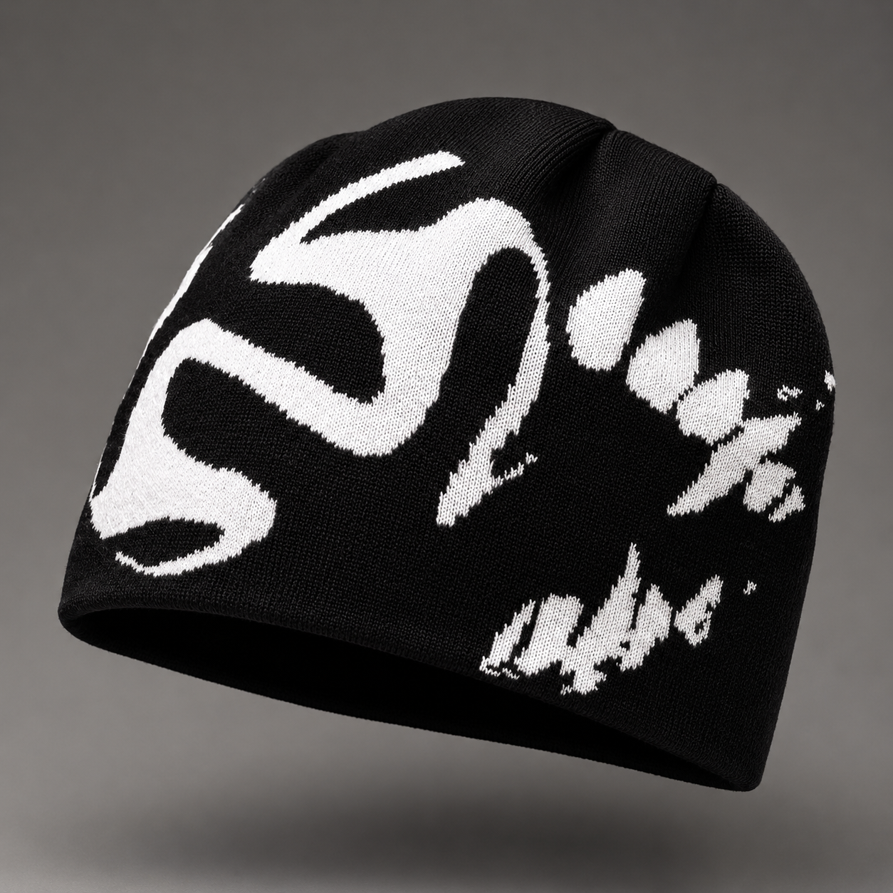 Urban Ink Graphic Knit Beanie
