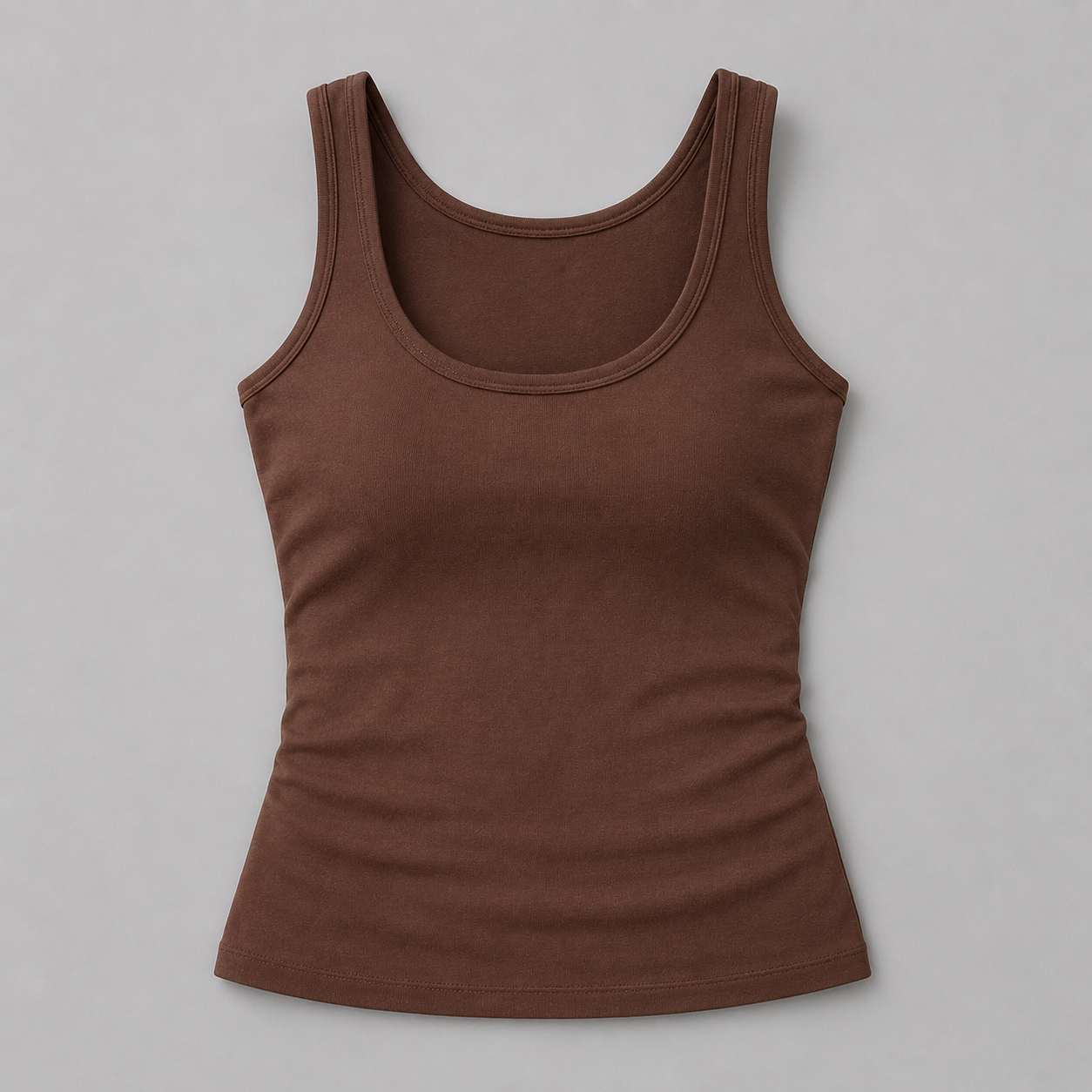 Sculpted Scoop-Neck Tank Top
