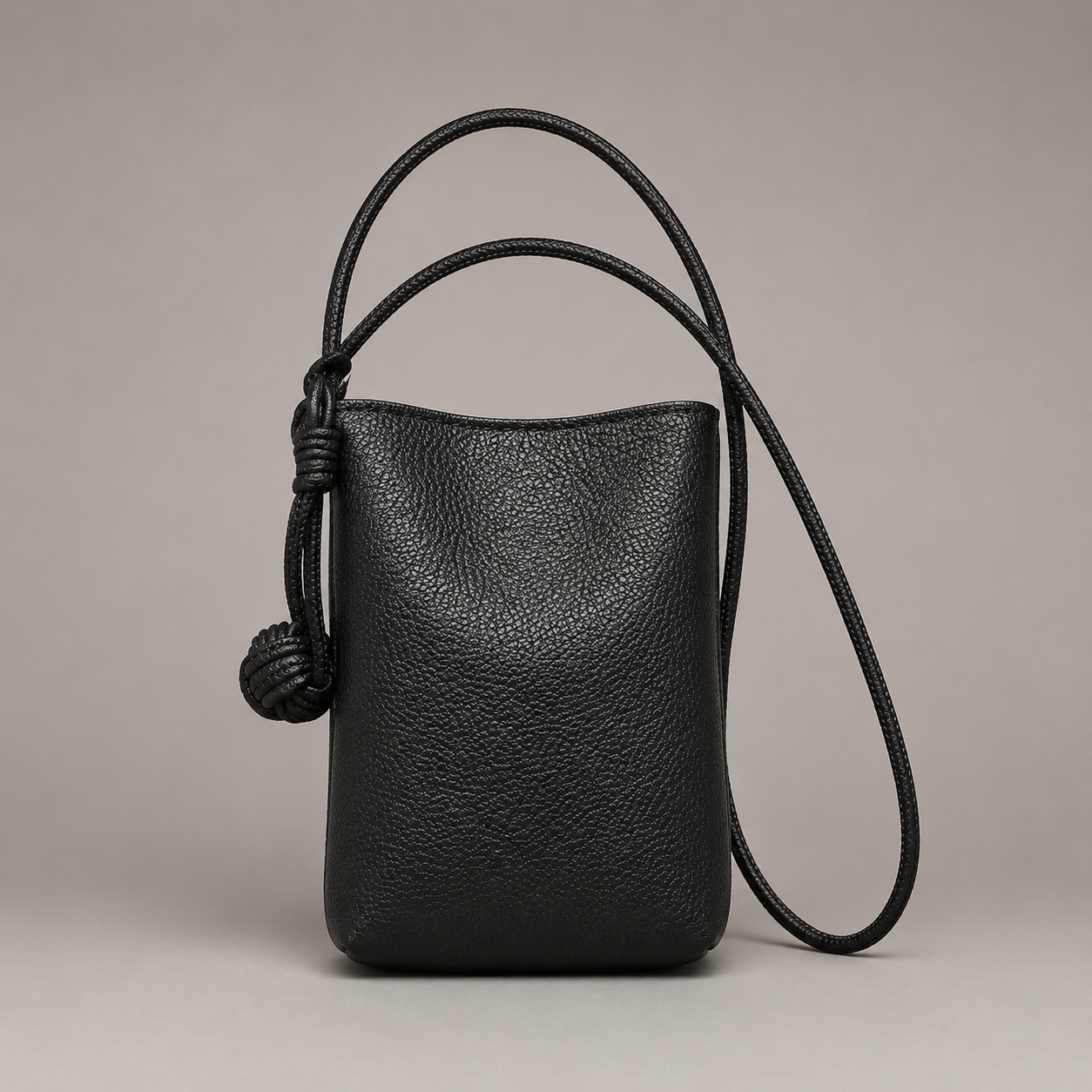 Noir Knot Mini Crossbody Bag