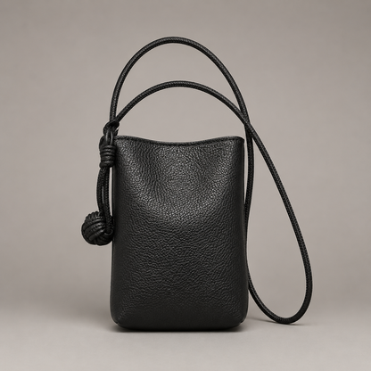 Noir Knot Mini Crossbody Bag