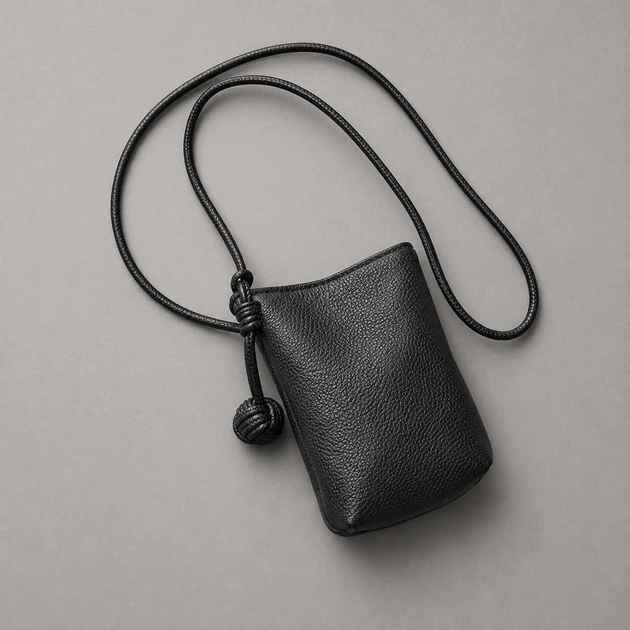 Noir Knot Mini Crossbody Bag
