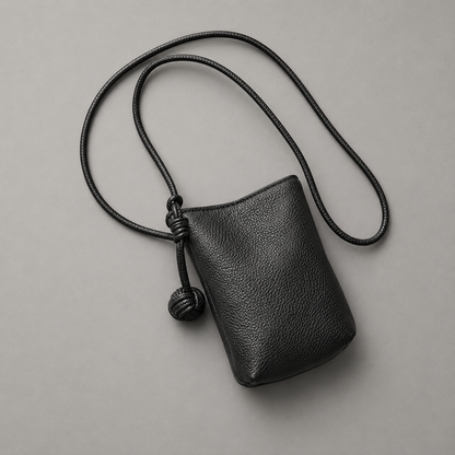Noir Knot Mini Crossbody Bag