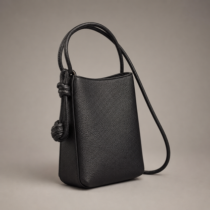Noir Knot Mini Crossbody Bag