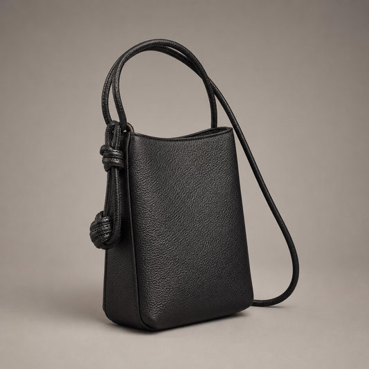 Noir Knot Mini Crossbody Bag