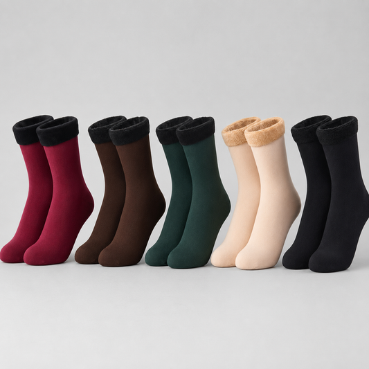 CozyTherm Fleece-Lined Sock Set