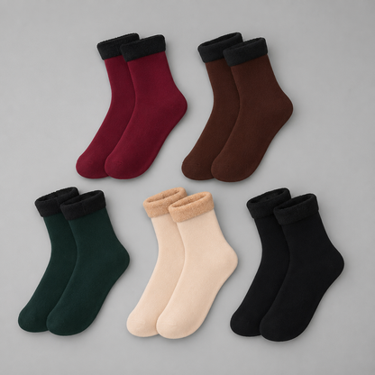CozyTherm Fleece-Lined Sock Set